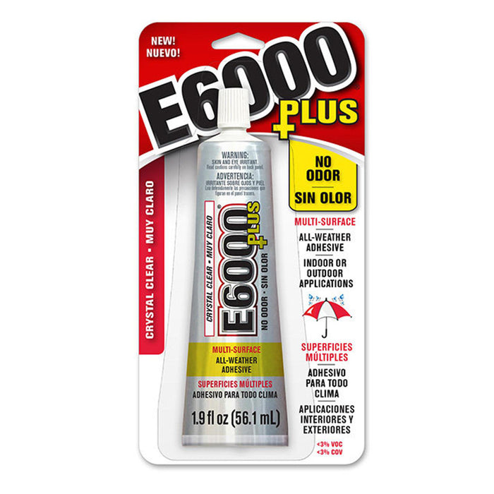 E6000 Plus, Industrial Strength Glue Adhesive, Odor Free (1.9 Oz)