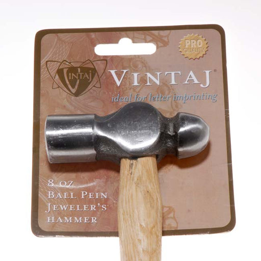 Vintaj Special Edition - 8 oz Ball Pein Hammer For Metal Smithing 3.2 Inch Head