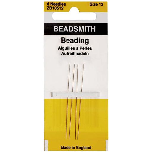 The Beadsmith English Beading Needles Size 12 (4 pcs) — Beadaholique