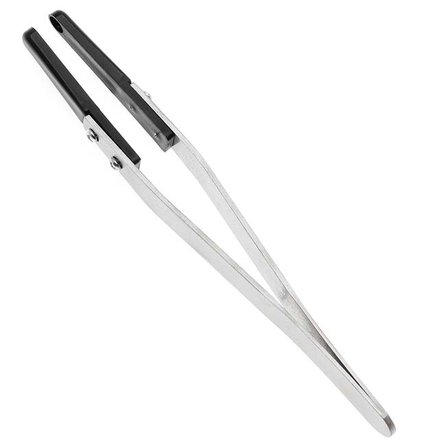 The Beadsmith Pearl & Bead Holding Tweezers With Indented Fiber Tips
