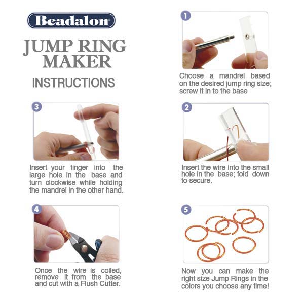Beadalon Round Jump Ring Maker - 10, 12, 14, 16mm - Make Your Own