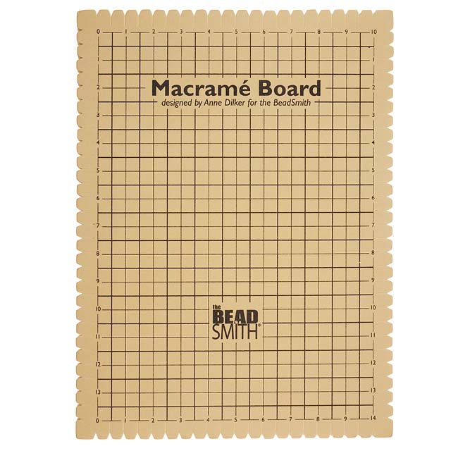 The Beadsmith Large Macrame Board For Braiding 14x10 Inches