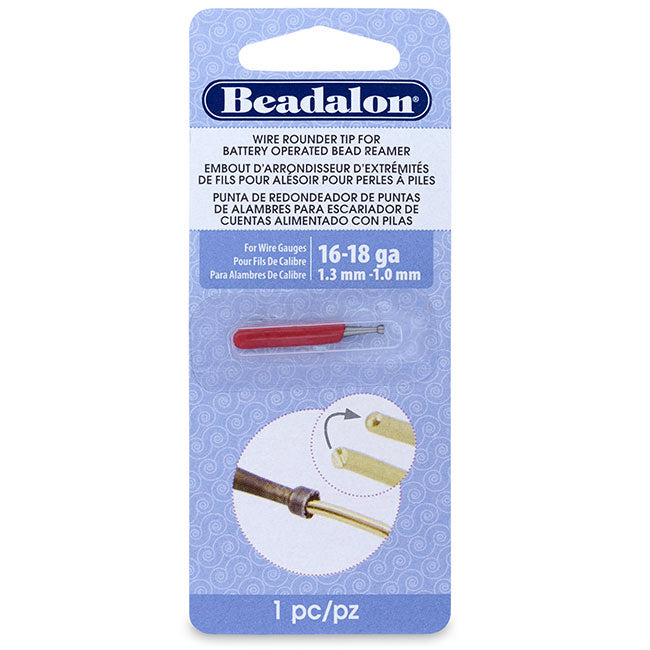 Beadalon Wire Rounder Tip, For Use With Battery Operated Bead Reamer 16-18 Gauge (1 Piece)