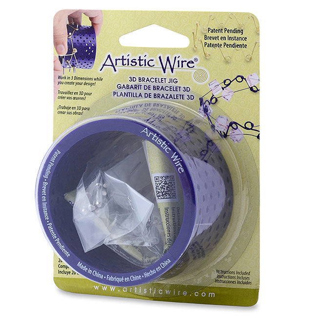 Artistic Wire, 3D Bracelet Jig, Create Bangles Cuffs and Curved Components 2.75 Inches (1 Piece)