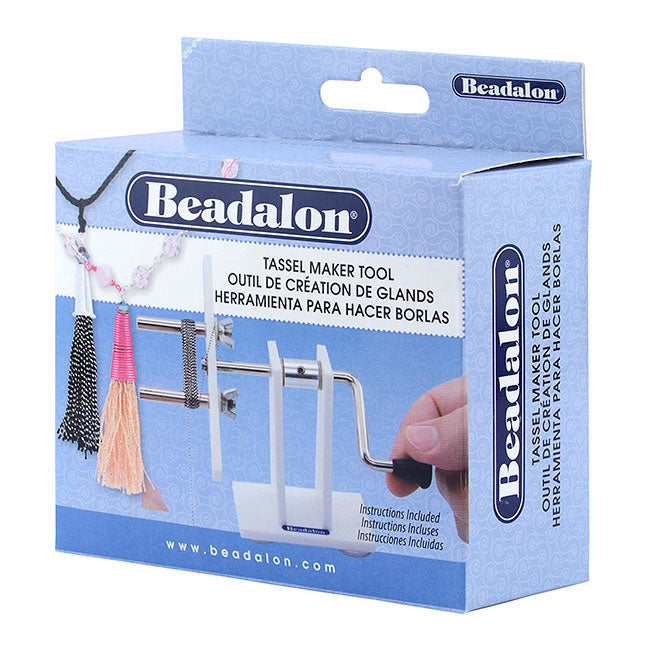Beadalon Tassel Maker Tool, Creates Tassels up to 3.5 Inches (9 cm) Long, White (1 Piece)