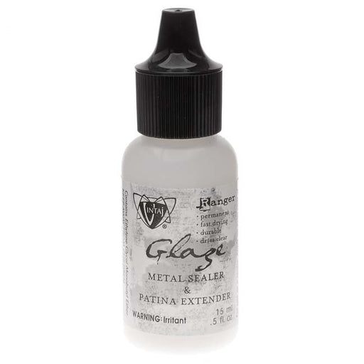Vintaj Mini Glaze - Metal Sealer And Patina Extender - 0.5 Ounce Bottle