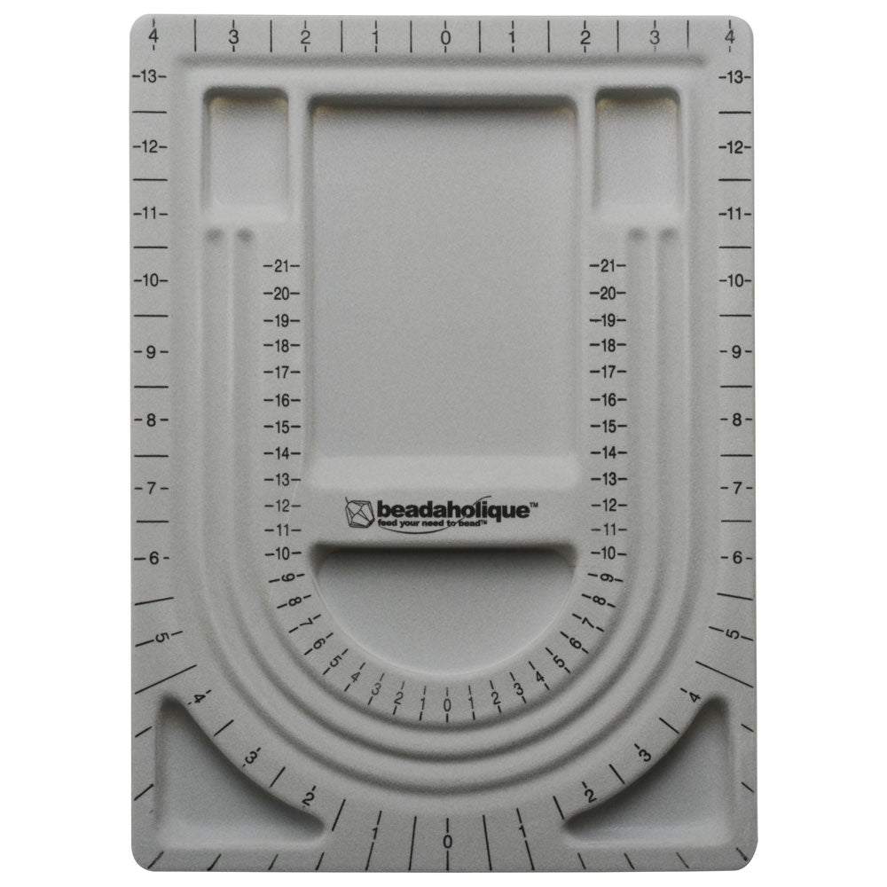 Beadaholique Design Beading Board, Gray Flock 9x13 Inches, 1 Board