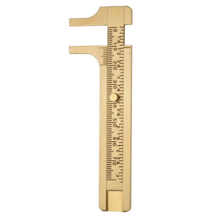 Brass Caliper, Sliding Measuring Tool in Meters & Inches (1 Piece)