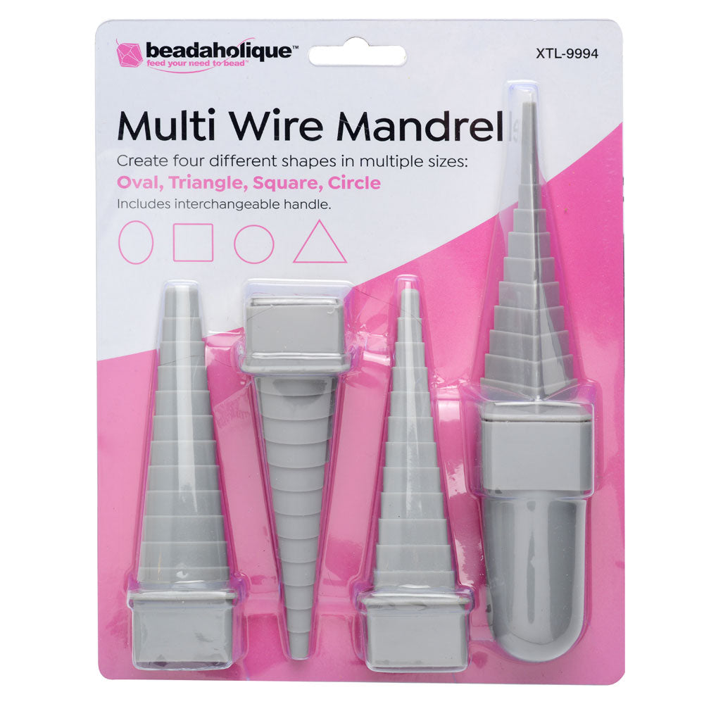 Beadaholique Multi Wire Wrapping Mandrels - 4 Shapes 48 Total Sizes