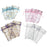 Assorted Silver & Gold Design Organza Drawstring Gift Bags 3 x 4 Inch (12 Bags)