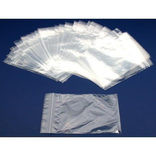 100 Self Sealing Plastic Bags Clear - 4 x 6 Inches