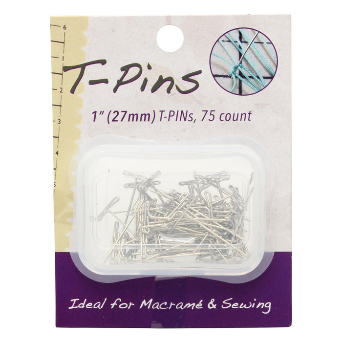 T-Pins, Metal Pins for Macrame & Sewing, 1 Inch Long (27mm) (1 Pack)