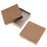 Kraft Brown Square Cardboard Jewelry Boxes 3.5 x 3.5 x 1 Inches (16 pcs)
